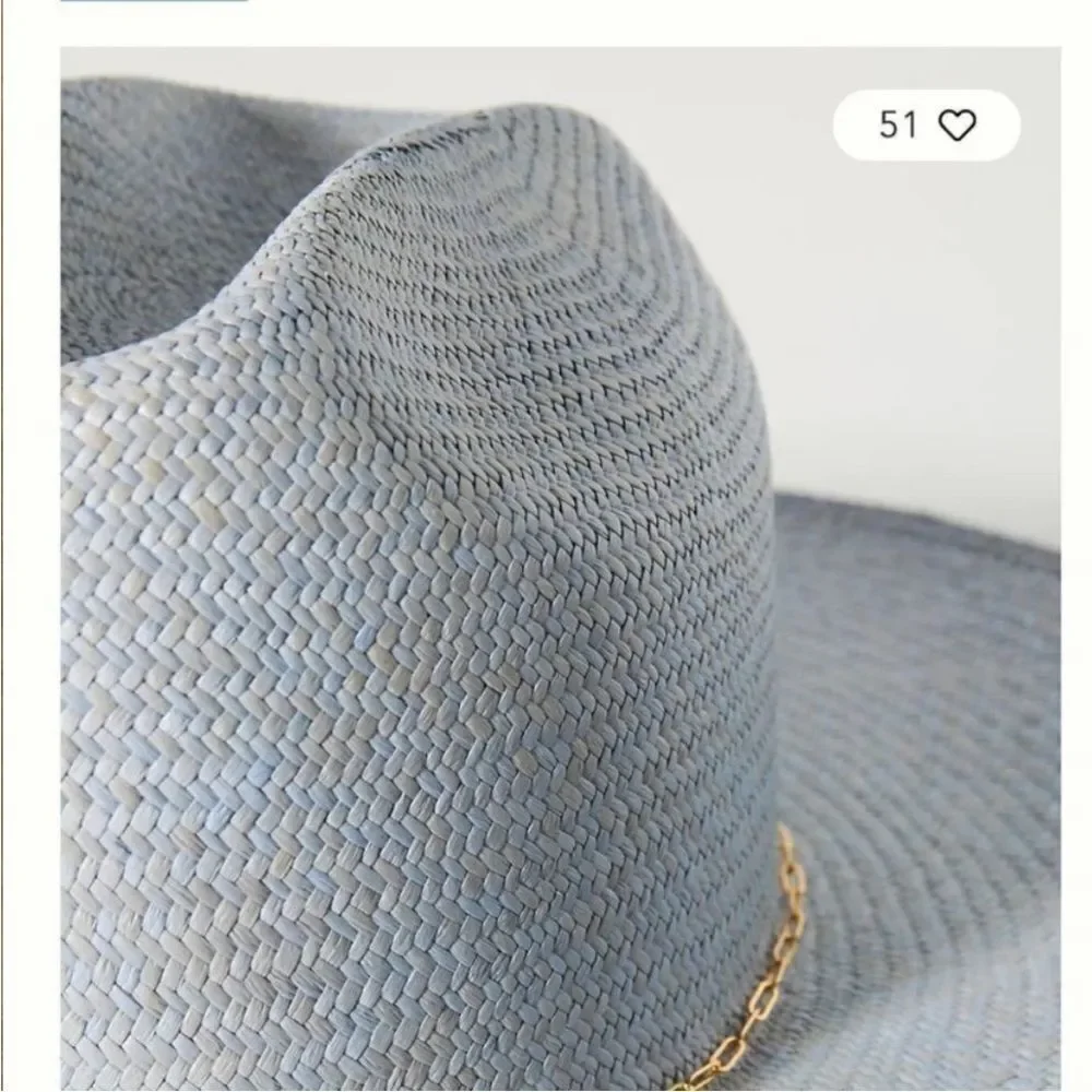 New Anthropologie x Van Palma Luke Rancher Hat L Blue
